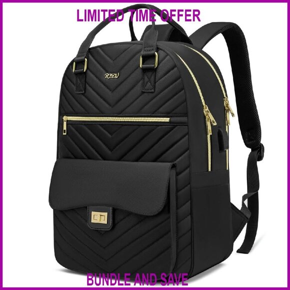 17.3in Laptop Backpack with USB Port, 20 Pockets, Water-Resistant Travel Bag